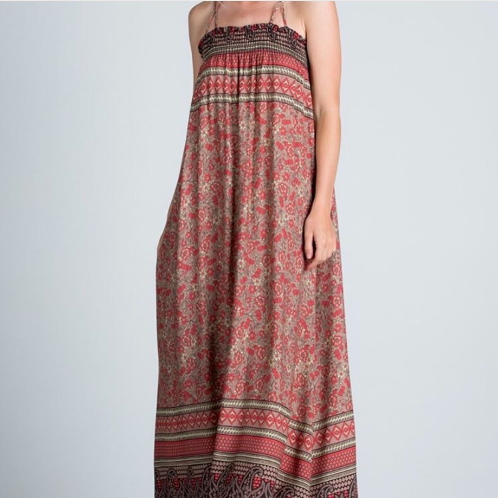 Red Paisley Maxi