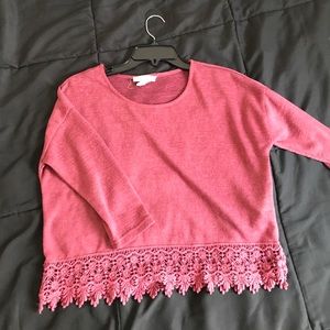 Oversized knit tee