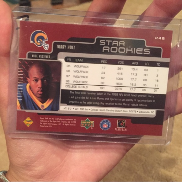 torry holt card. 1 of 7 cards in the world - Picture 2 of 2