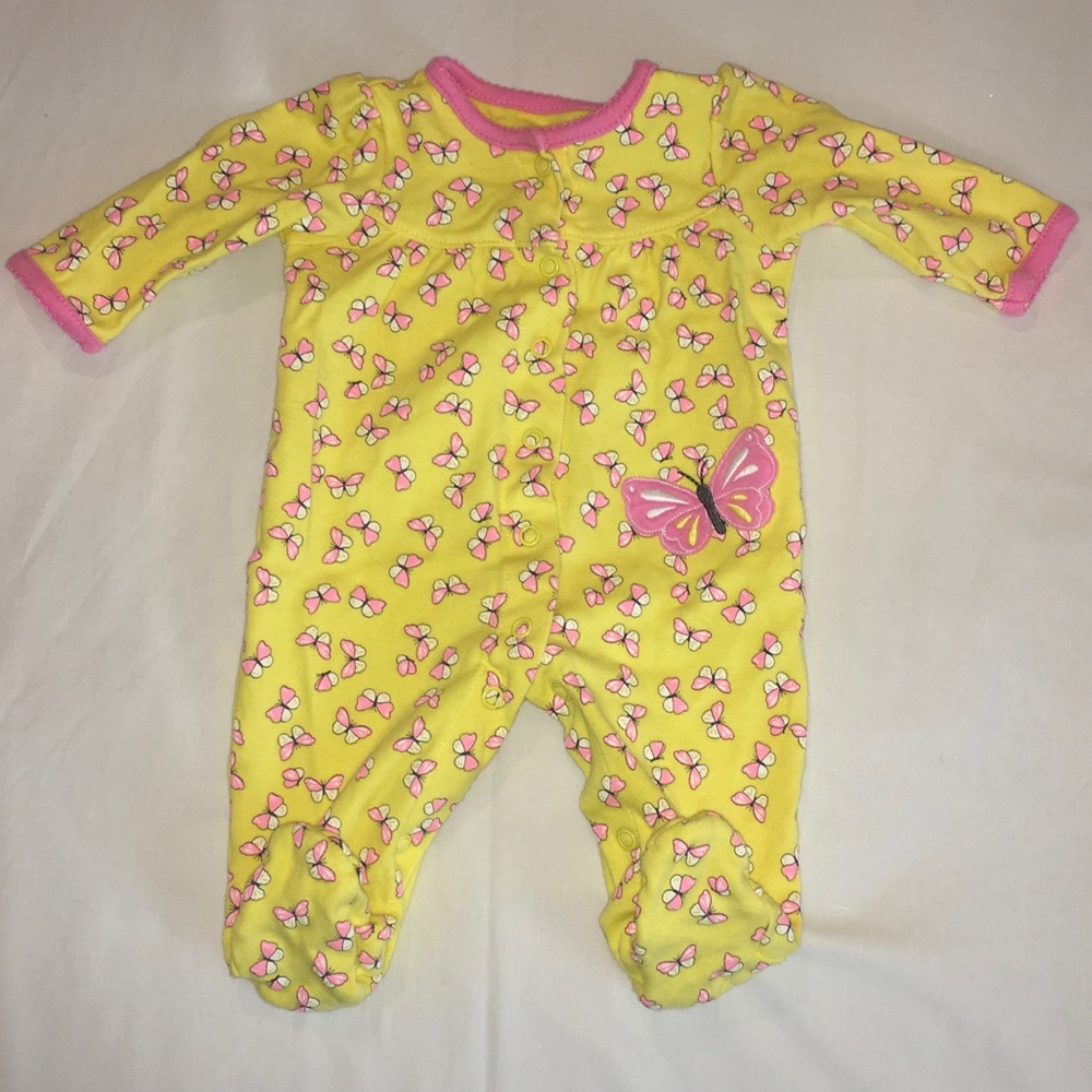 Butterfly footie pajama