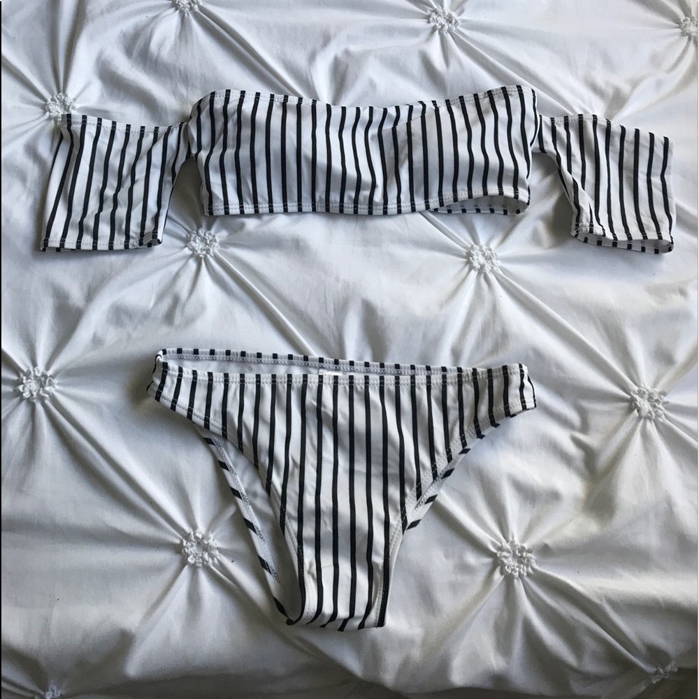 Off the shoulder bathing suit