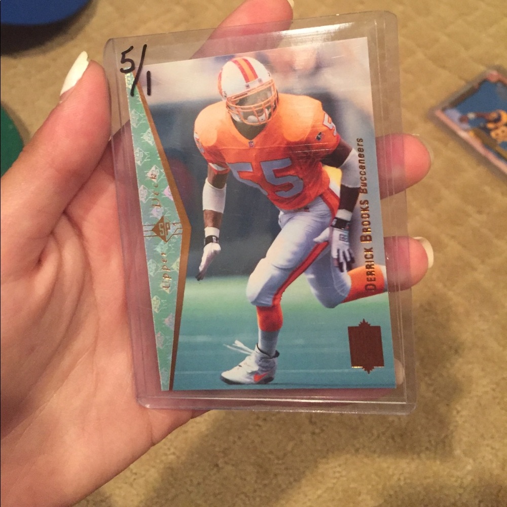 derrick brooks card. 1 of 5 in the world