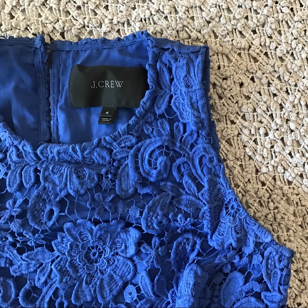 Royal blue lace dress