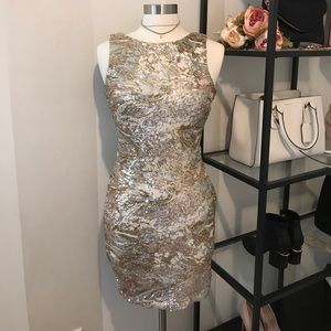 Bebe gold dress size small