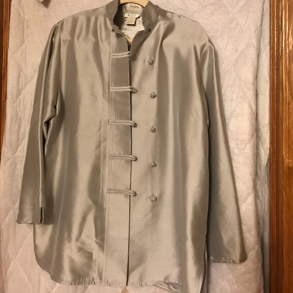 Silk tunic top