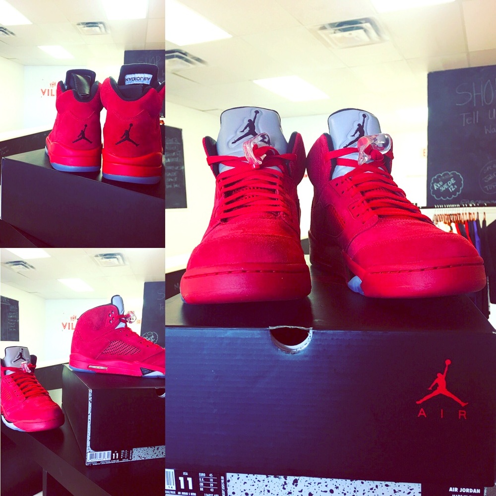 Retro Fire Red 5's - Picture 4 of 4