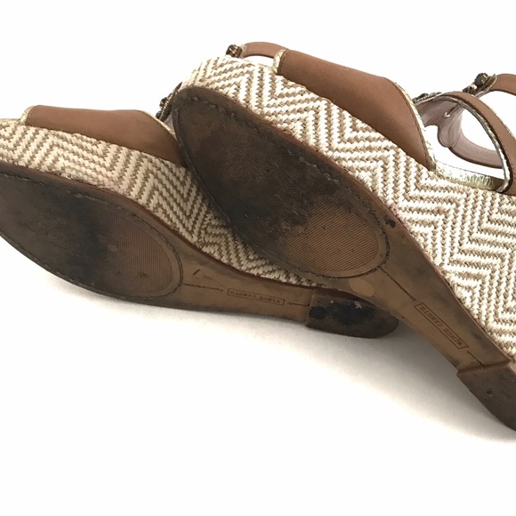 Vince Camuto Embellished Platform Wedge Sandal 8.5 - Picture 6 of 6