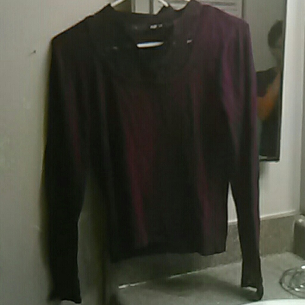 Purple Sweater with Lace Detailing