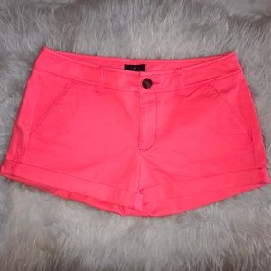 AMERICAN EAGLE Bright Pink shorts