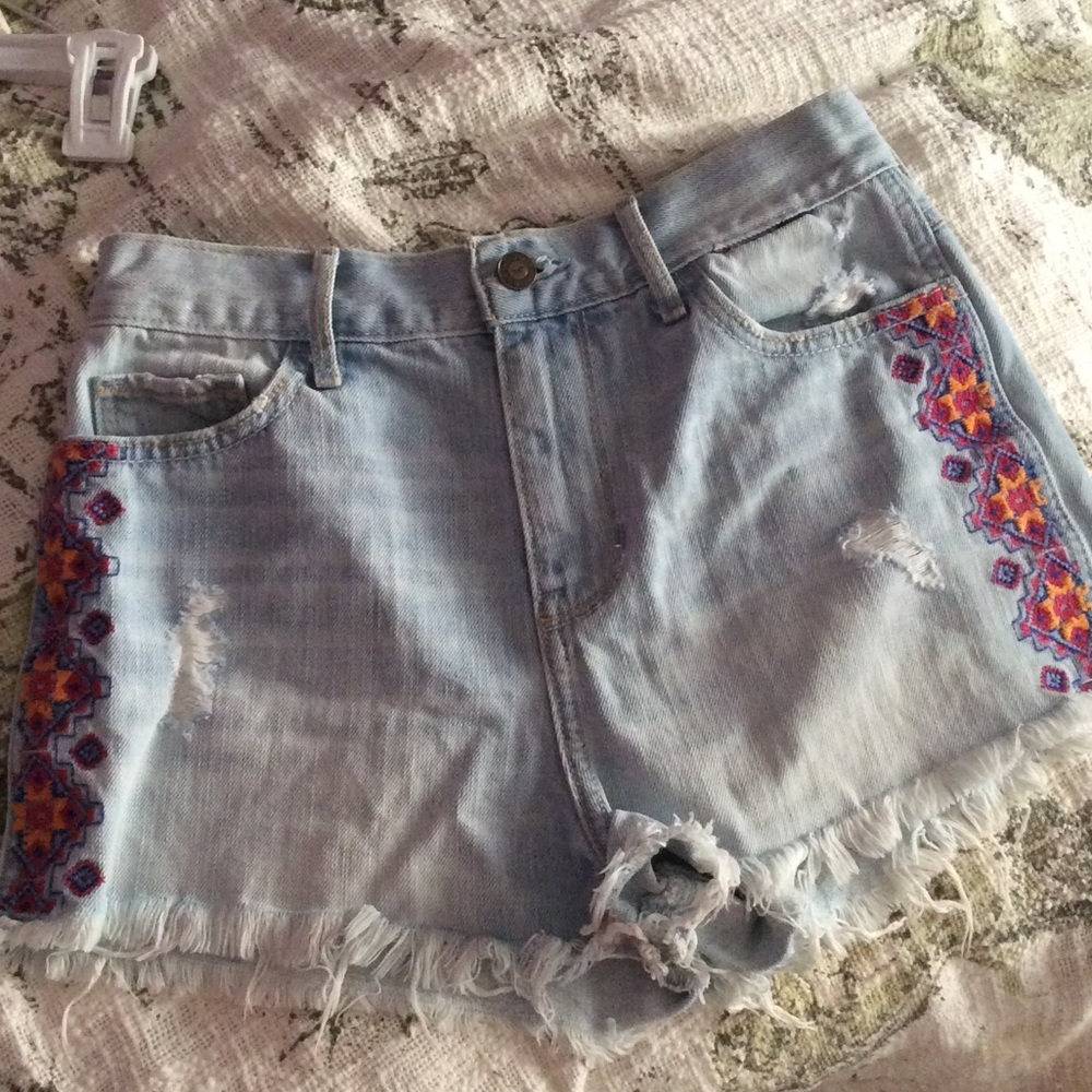 High waisted hollister shorts