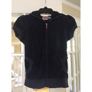 Juicy Couture Terry Cloth Short Sleeved Hoodie