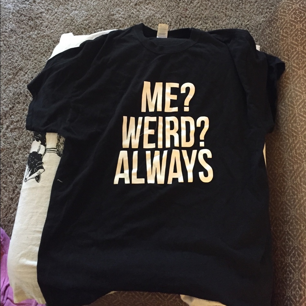 Black Funny Tee Weird