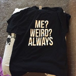 Black Funny Tee Weird