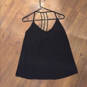 Black tank with bead detail in back