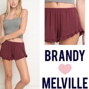 Brandy Melville🌸 Maroon vodi short