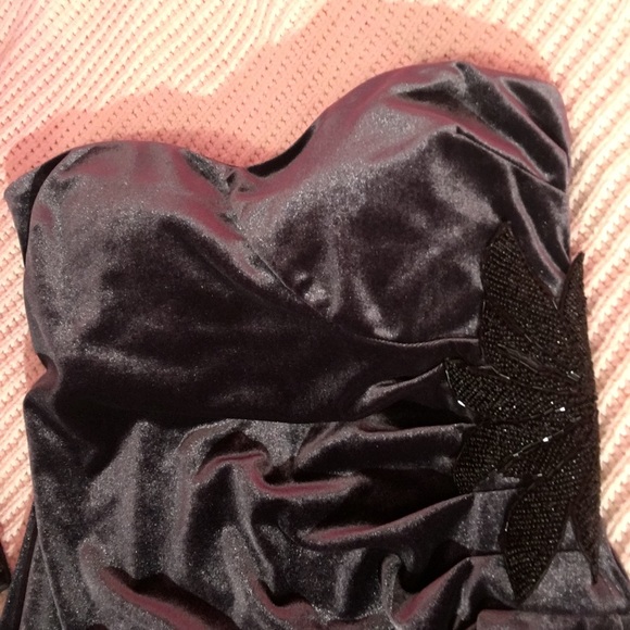 ASOS Velvet Strapless Mini Dress NWT - Picture 8 of 8