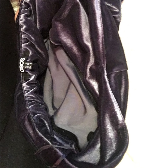 ASOS Velvet Strapless Mini Dress NWT - Picture 4 of 8