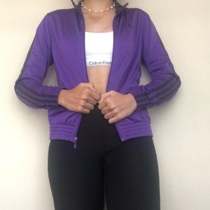 Size S ADIDAS jacket purple