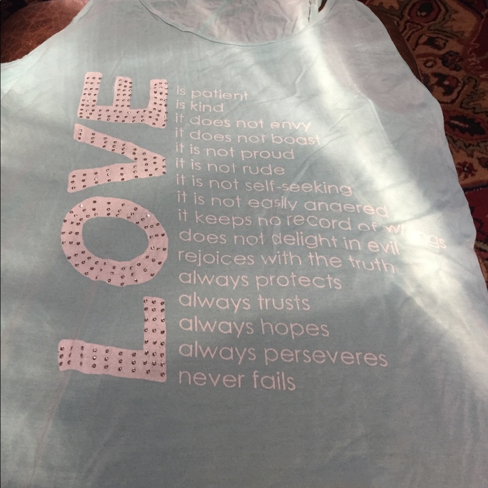 2X sea glass green/mint tank