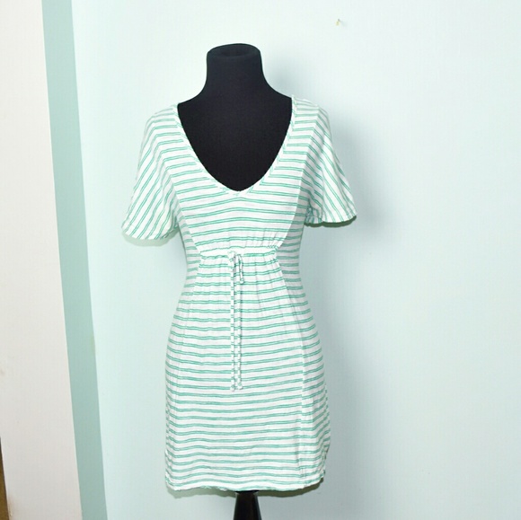 Dresses & Skirts - Super Cute Seafoam Green and White Striped Dress