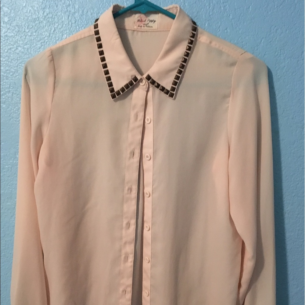 Pacsun buttoned top with studs