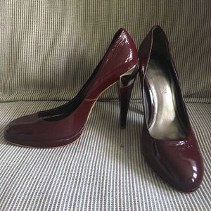 French Connection Red Patent Heels