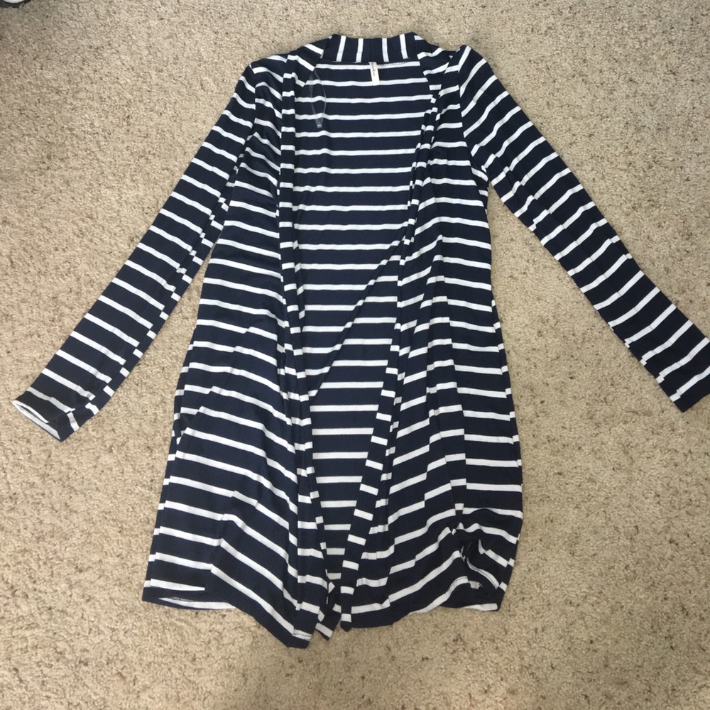 BRAND NEW Navy Blue Stripped Cardigan