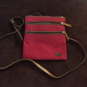 Dooney and Bourke triple zip cross body purse