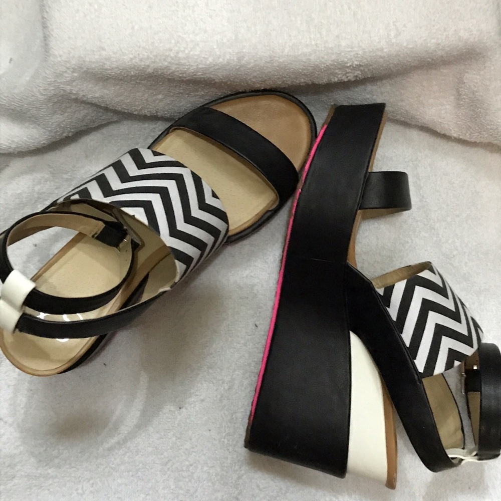 GX Gwen Stefani black & white & pink Platform - Picture 2 of 8