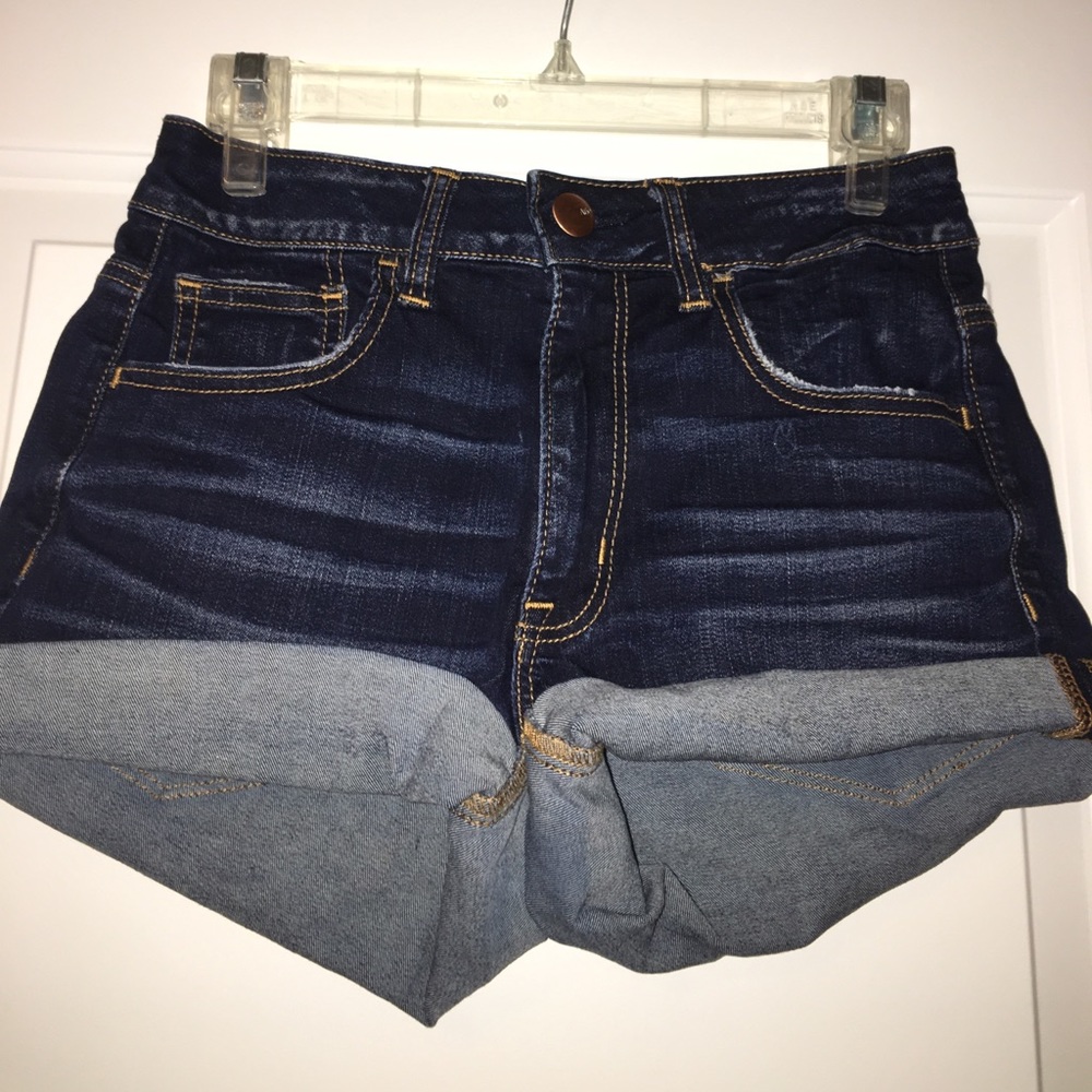 Blue jean shorts