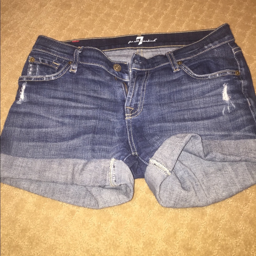7 for all mankind women jean shorts