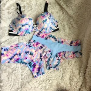 Vs pink bra and panties set