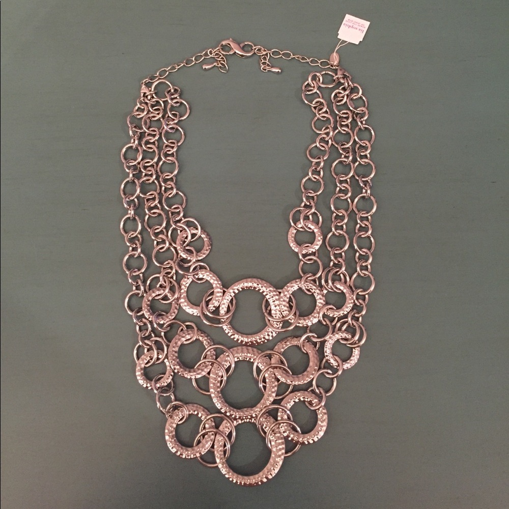 Lia Sophia Silver Ring Necklace