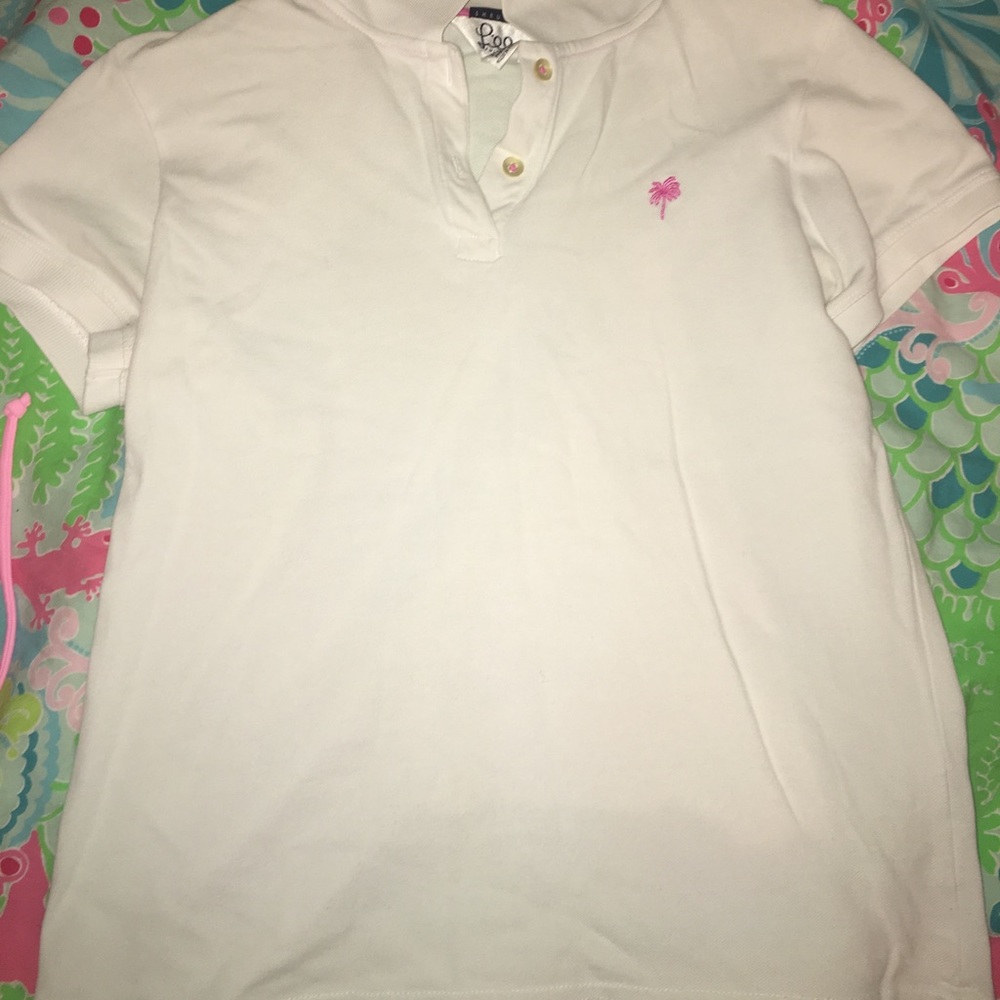 Shrunken fit Lilly Pulitzer White Label Polo Shirt