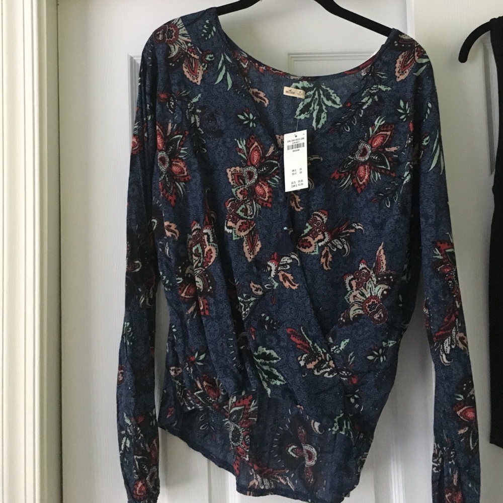 Hollister floral long sleeve