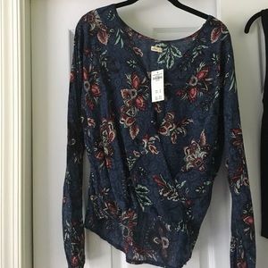 Hollister floral long sleeve