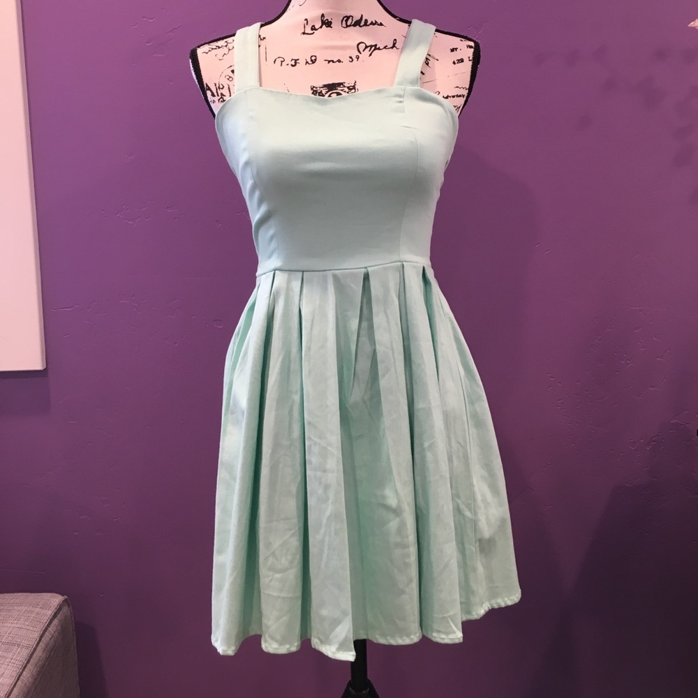Mint Green Skater Dress