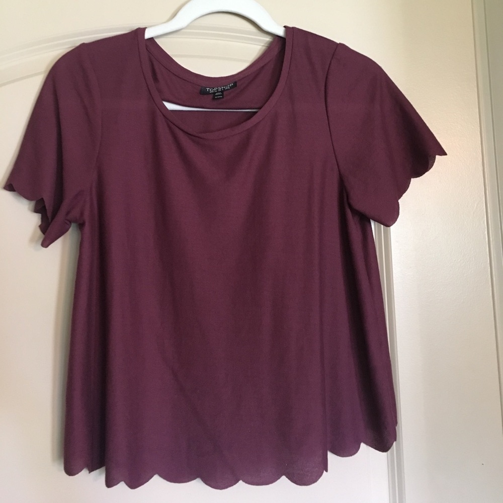 Maroon topshop top