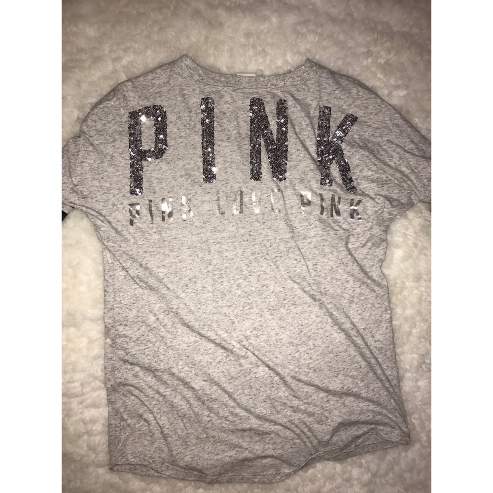 ✨VS Pink Silver Bling Long Sleeve✨