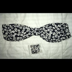 Forever 21 Daisy Bandeau swim top