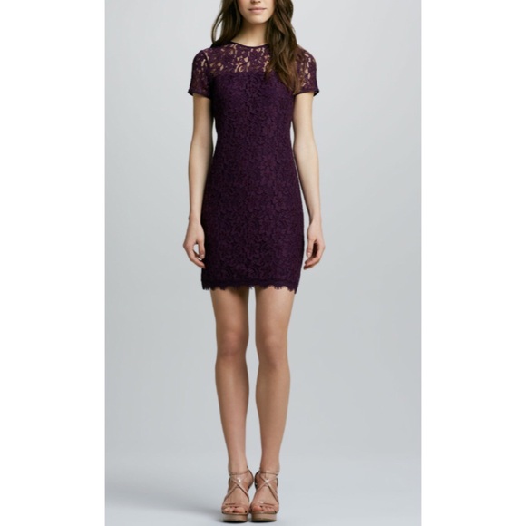 Diane Von Furstenberg Dresses & Skirts - 🎉HP🎉 🆕 DVF Barbie Purple Lace Dress