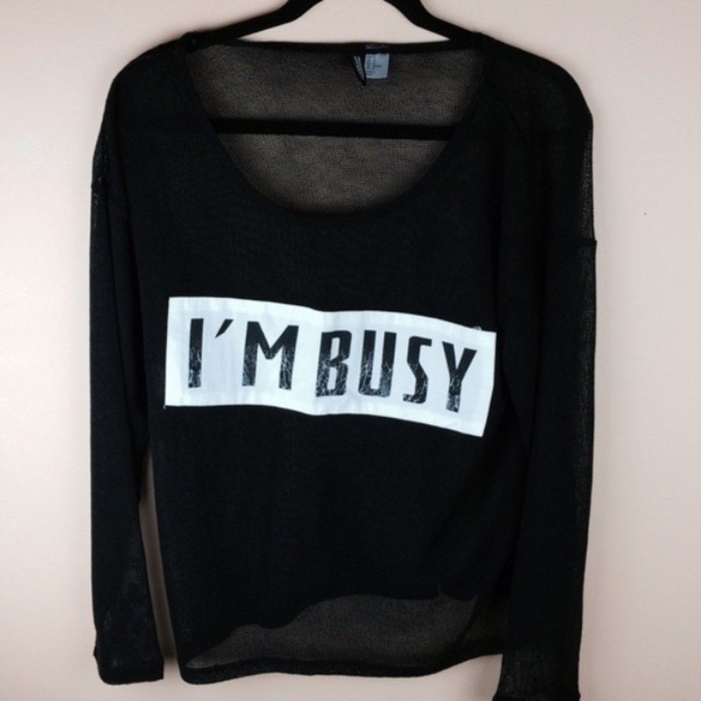 NWT H&M Divide I'm busy shirt ⭐️