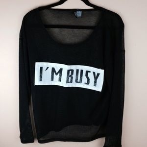 NWT H&M Divide I'm busy shirt ⭐️