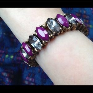 Purple and gold bracelet