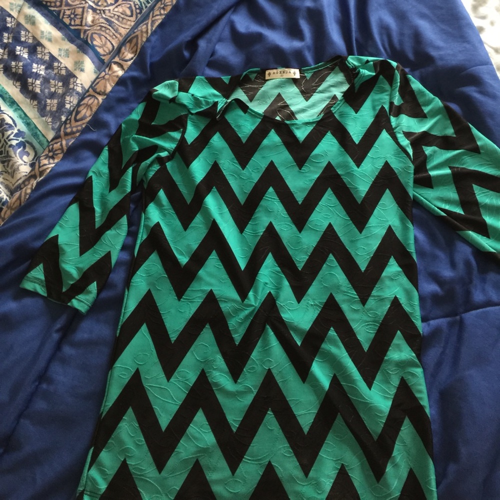Agenda 3/4 sleeve dress shirt