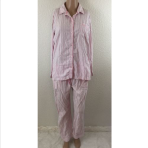 Victoria's Secret 2 Two Piece Pink Striped Pajamas