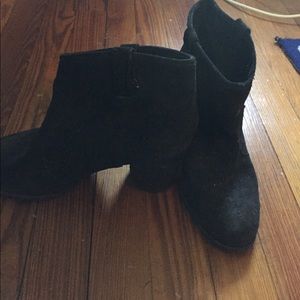 Splendid Black Velvet Booties