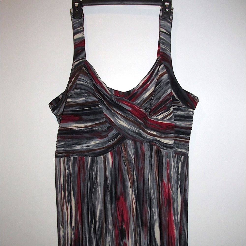 Roz & Ali Plus Size Sheath Sun Maxi Dress