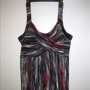 Roz & Ali Plus Size Sheath Sun Maxi Dress