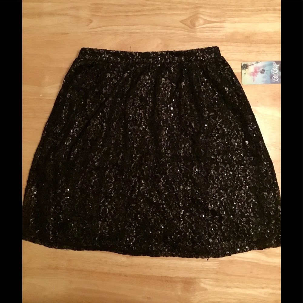 BeBop Sequin A-Line Skirt